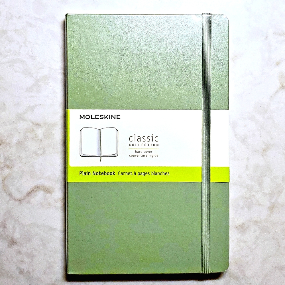 NEW: Moleskine Large Hardcover Plain Notebook